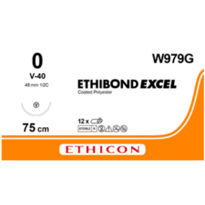 Ethibond Excel groen 0 V-40, W979G, 12 stuks