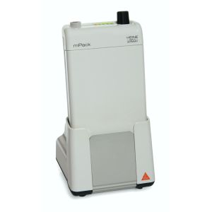 HEINE EN 50-m wand-/tafeltransformator 6 V met mPack-laadbasis, 90 graden hoekadapter en instrumenthouder voor Professional L hoofdband