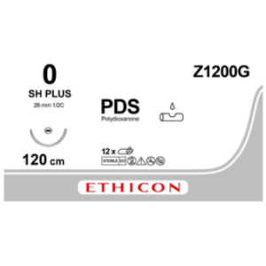 PDSII violet 0, SH PLUS naald, Z1200G, 12 stuks