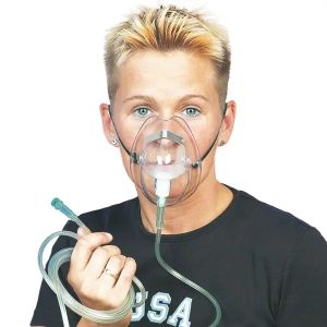 DCT zuurstofmasker voor volwassenen met neusclip en 2,10 m slang