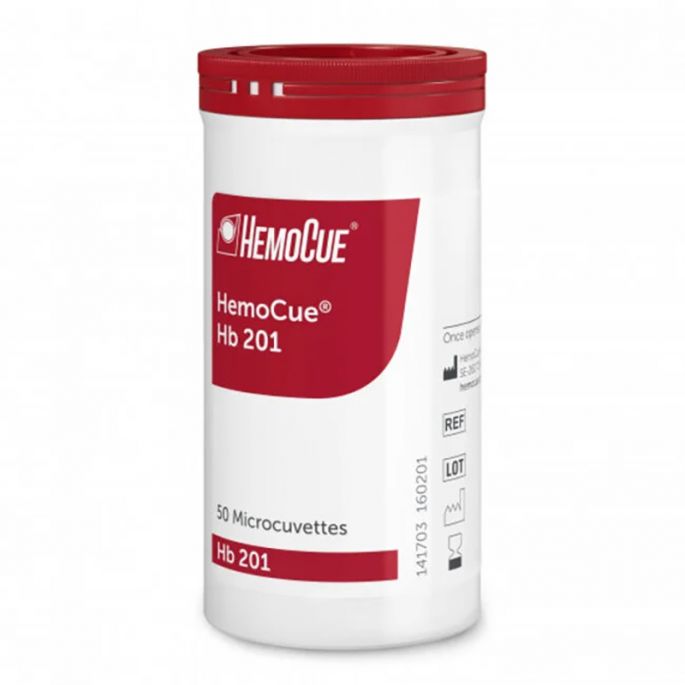 Hemocue HB 201 microcuvetten, 50 stuks