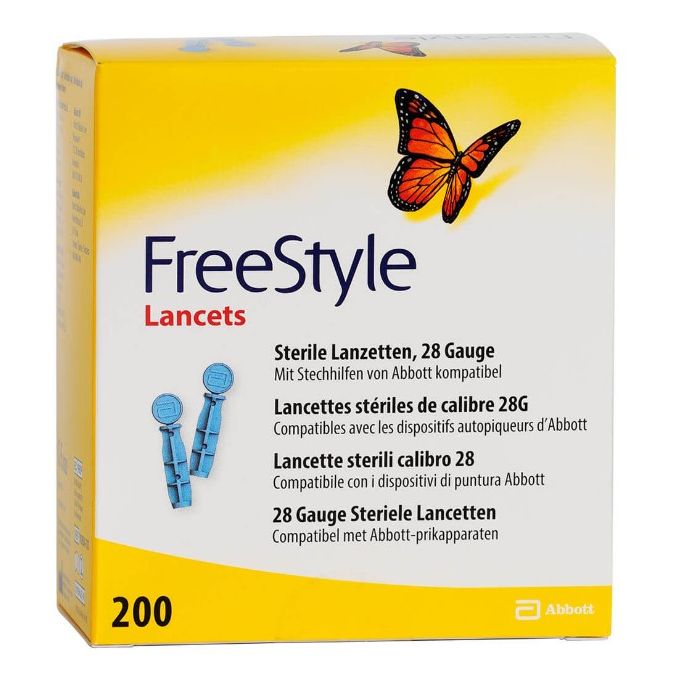 Freestyle 28G Lancetten, 200 stuks