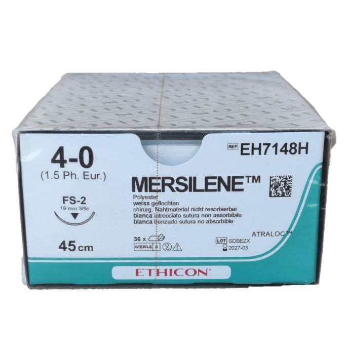 Mersilene groen 4-0, FS-2 naald, EH7148H, 36 stuks 