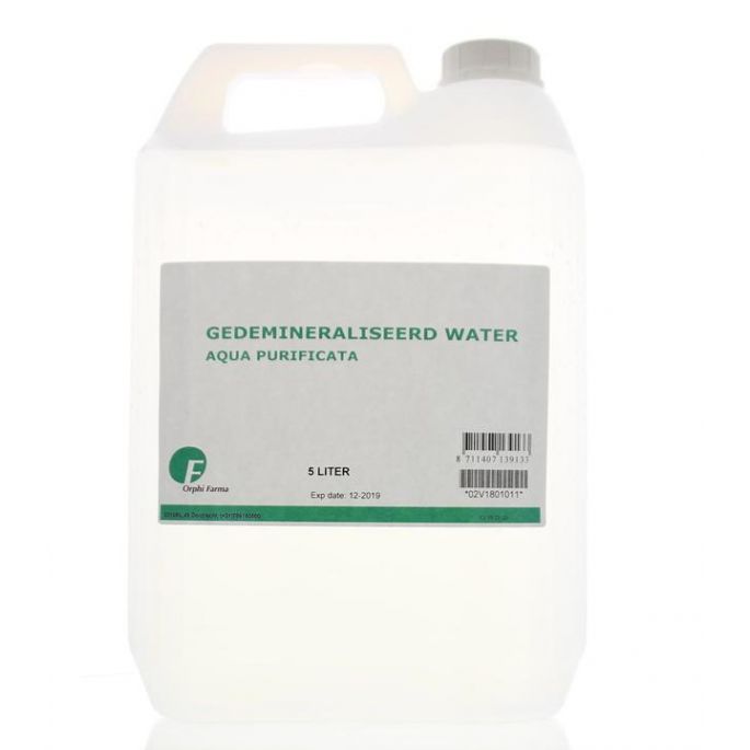 Gedemineraliseerd Water (Demi-Water), 5 liter