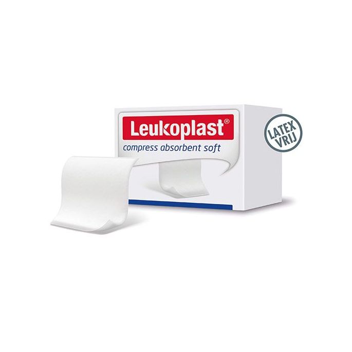 Leukoplast steriel absorberend kompres soft 10 x 10 cm, 25 stuks