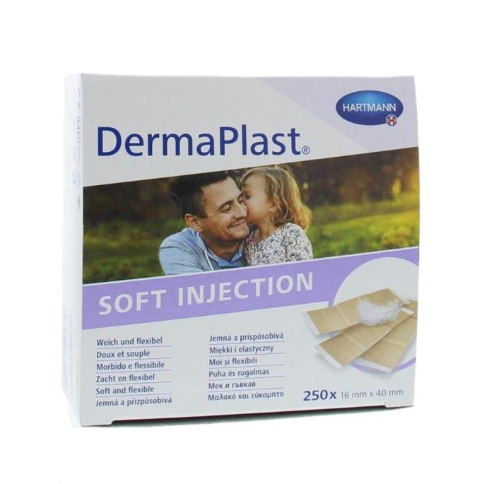 DermaPlast Soft injectiepleisters 16 x 40 mm, 250 stuks
