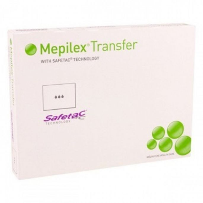 Mepilex Transfer siliconenverband, 20 x 50 cm, 4 x 1 stuk