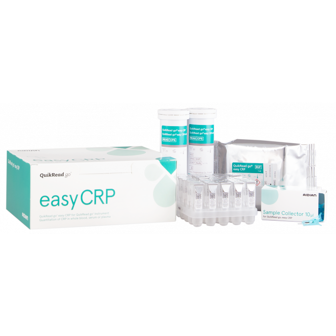 Aidian QuikRead go easy CRP kit incl. sample collectors 10 µl