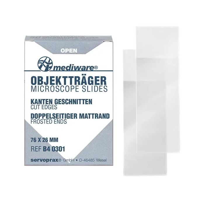 Servoprax objectglaasje met matrand