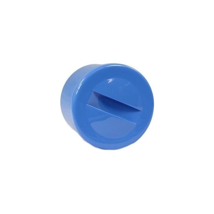 Prothesehouder met deksel blauw