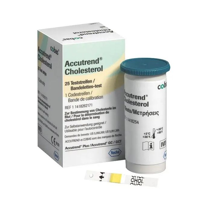 Accutrend Cholesterol teststrips