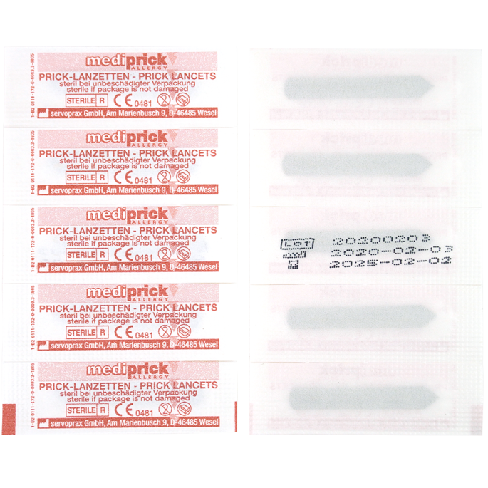 Mediprick Allergietest Lancetten, 200 stuks