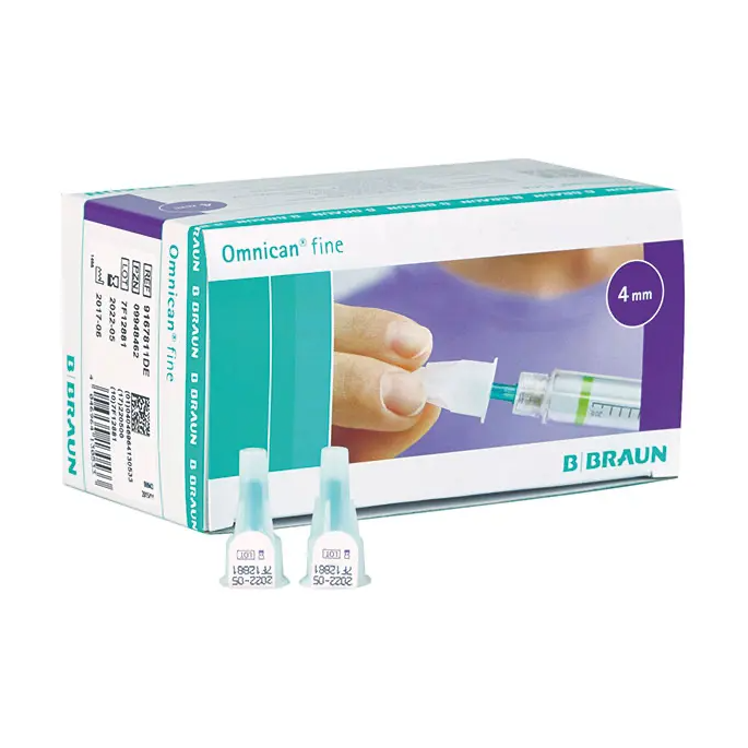 B.Braun Omnican Fine pennaalden 31G, 4 x 0,25 mm, 100 stuks