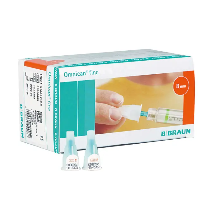B.Braun Omnican Fine pennaalden 31G, 8 x 0,25 mm, 100 stuks