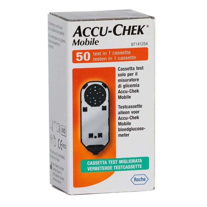 Roche Accu-Chek Mobile, cassette met 50 teststrips