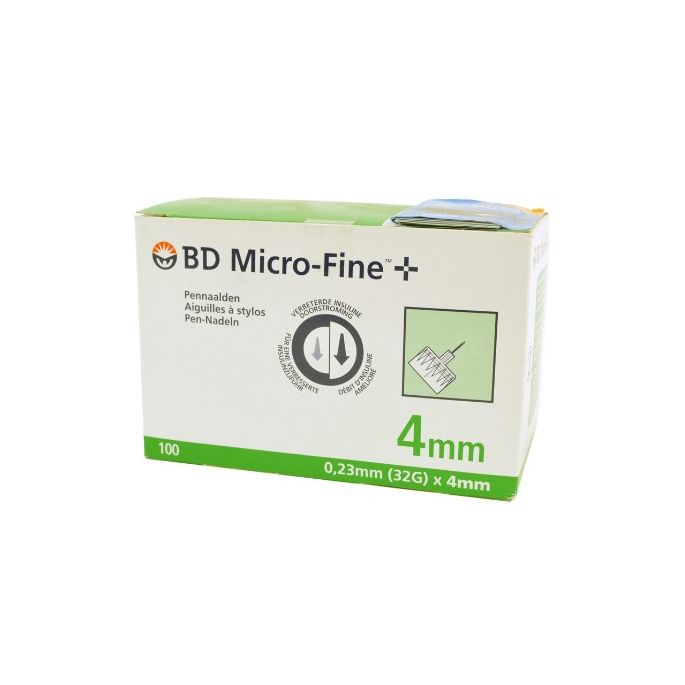 BD Micro-Fine pennaald 32G, 0,23 x 4 mm, 100 stuks
