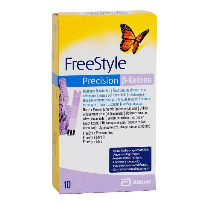 FreeStyle Precision B-ketone teststrips, 10 stuks