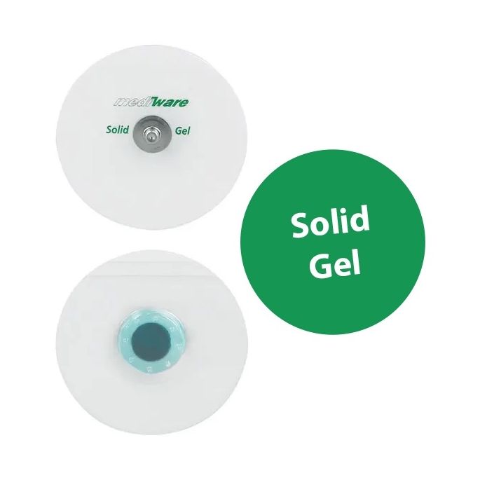 Mediware Schuimstof ECG-elektrode Solid Gel 50 mm groen, 30 stuks