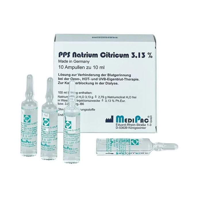 Natriumcitraat 3,13% 10 ampullen x 10 ml