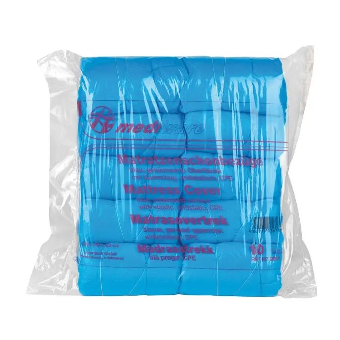 Mediware matrasbeschermhoes van blauwe kunststoffolie