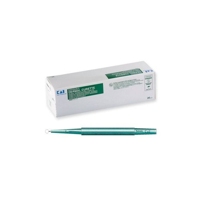 KAI Dermal Curette 4 mm, 10 stuks