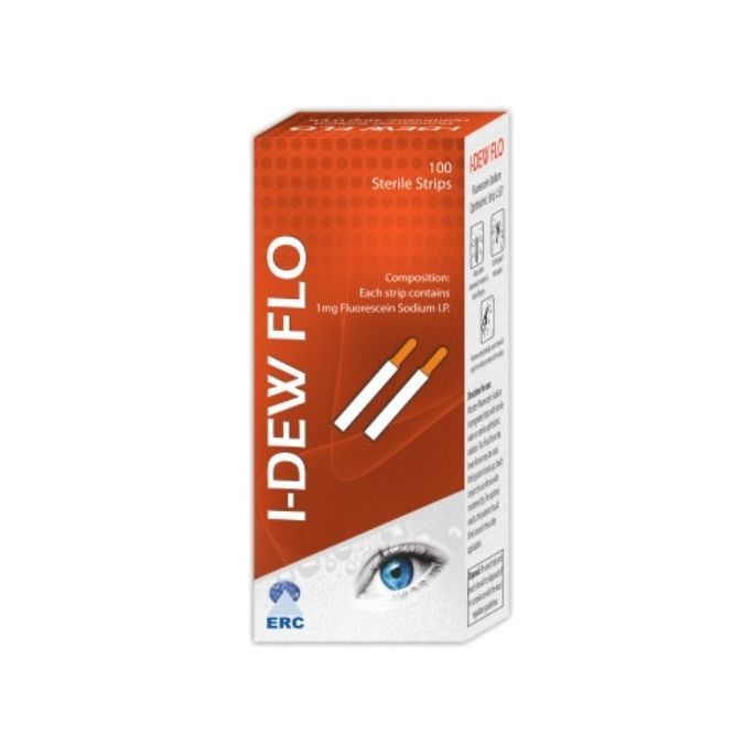 I-Dew Flo fluoresceïne strips, 100 stuks