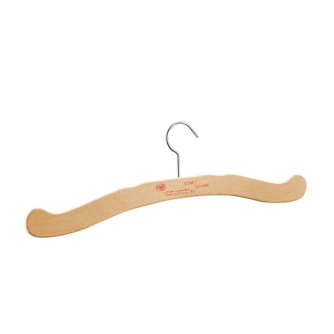 Houten kleerhanger voor röntgenschorten