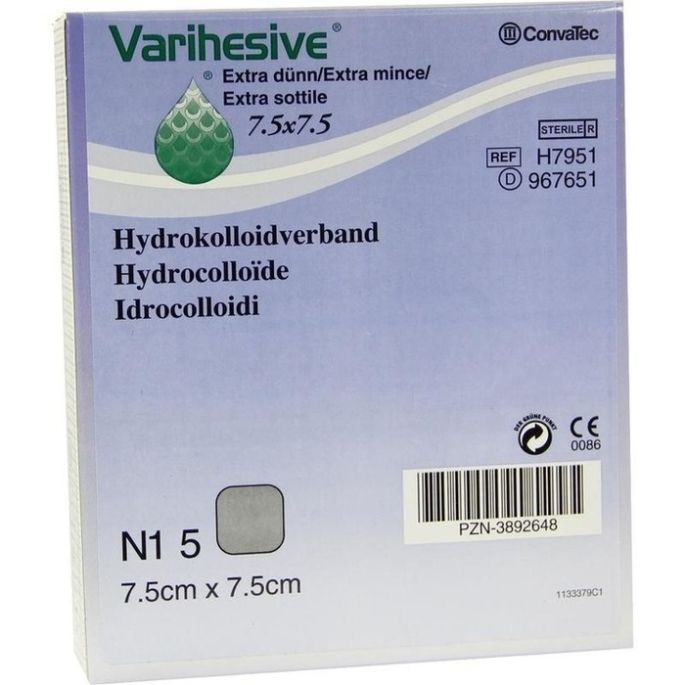 Duoderm Extra-Thin 7,5 x 7,5 cm, 5 stuks
