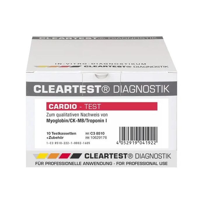 Cleartest Cardio myoglobine/CK-MB/troponine I