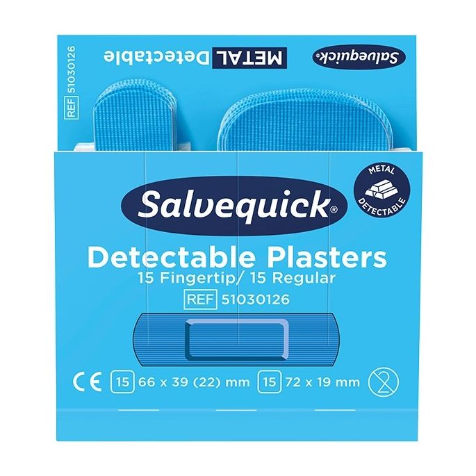Salvequick Blue Detectable pleisters