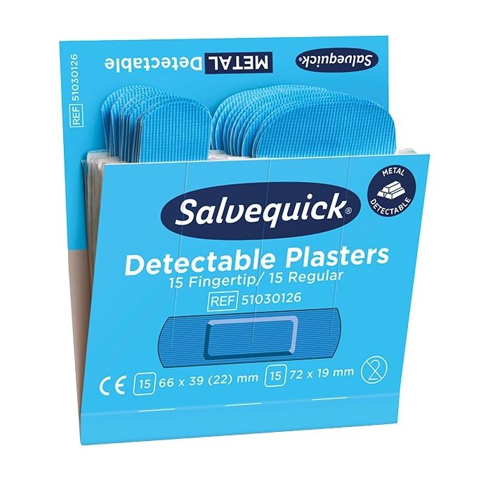 Salvequick Blue Detectable pleisters