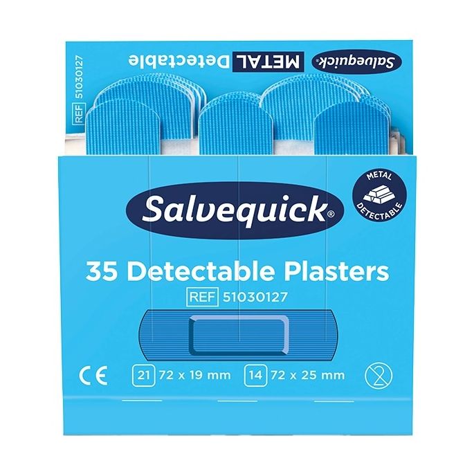 Salvequick Blue Detectable pleisters