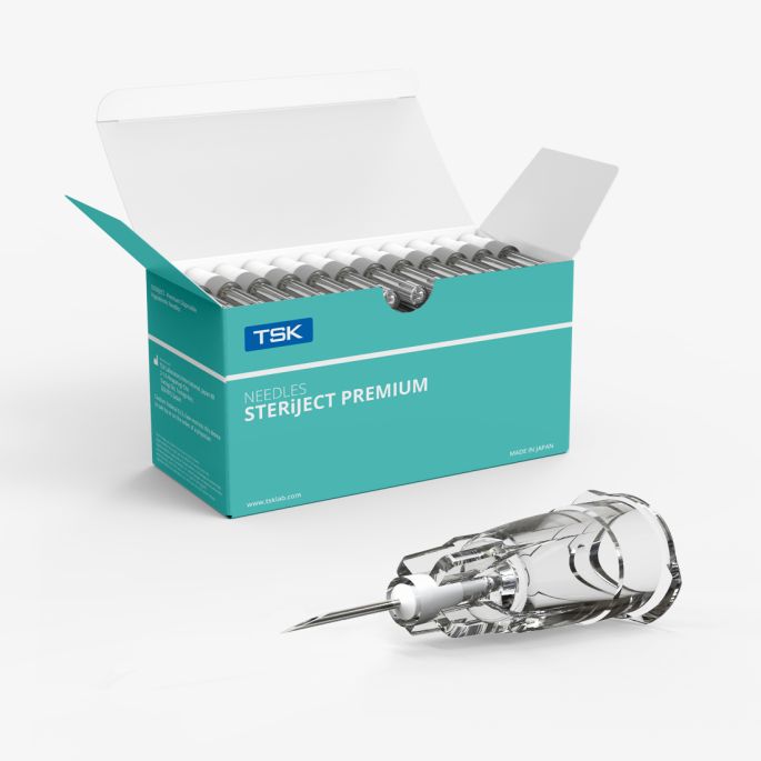 TSK STERiJECT PRE Regular Hub injectienaald 30G x 4 mm TSKiD Large, 100 stuks