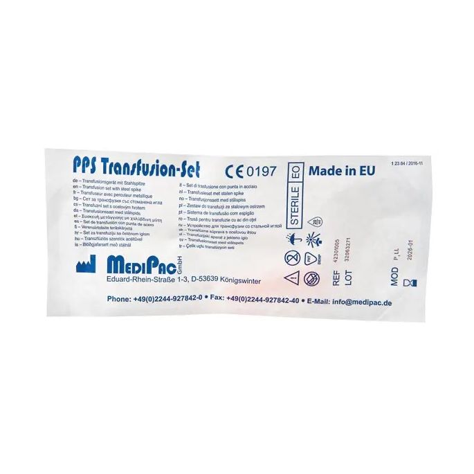 PPS transfusieset met Luer Lock aansluiting