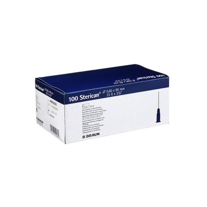 B.Braun Sterican injectienaalden blauw 23G, 0,6 x 80 mm, 100 stuks