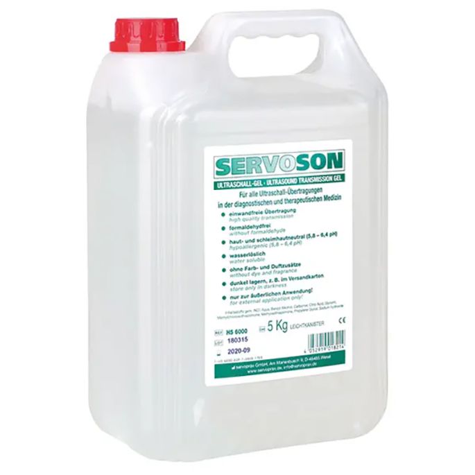 Servoson Ultrasound Gel, 5 kg jerrycan zonder pomp