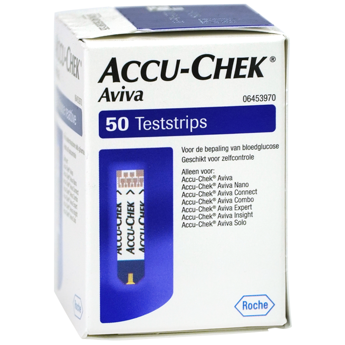 Roche Accu-Chek Aviva teststrips, 50 stuks