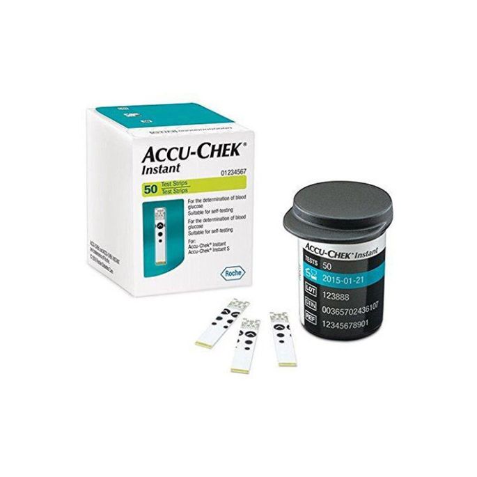 Roche Accu-Chek Instant teststrips, 50 stuks