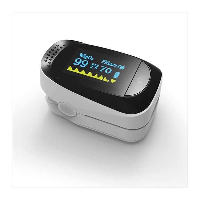 RESQ-Meter vingerpulsoximeter SpO2 en hartslag