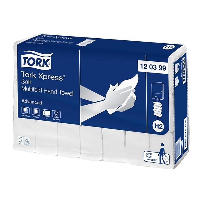 Tork Xpress zachte multifold handdoekpapier wit 2-laags H2