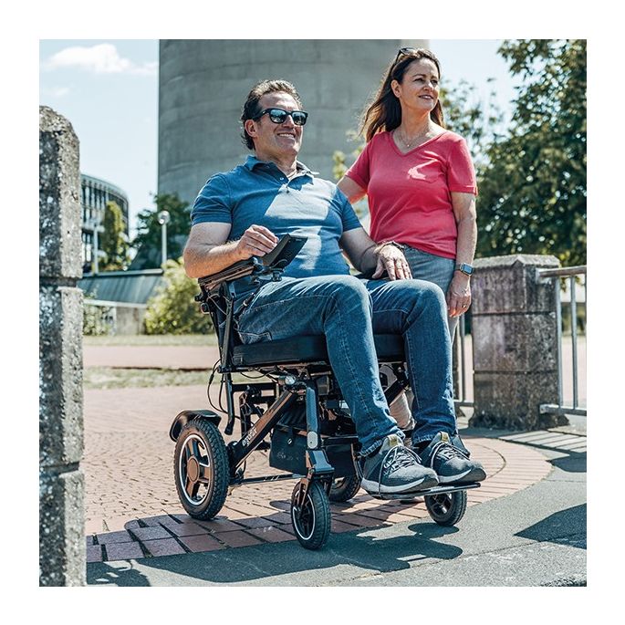 ergoflix carbon opvouwbare elektrische rolstoel