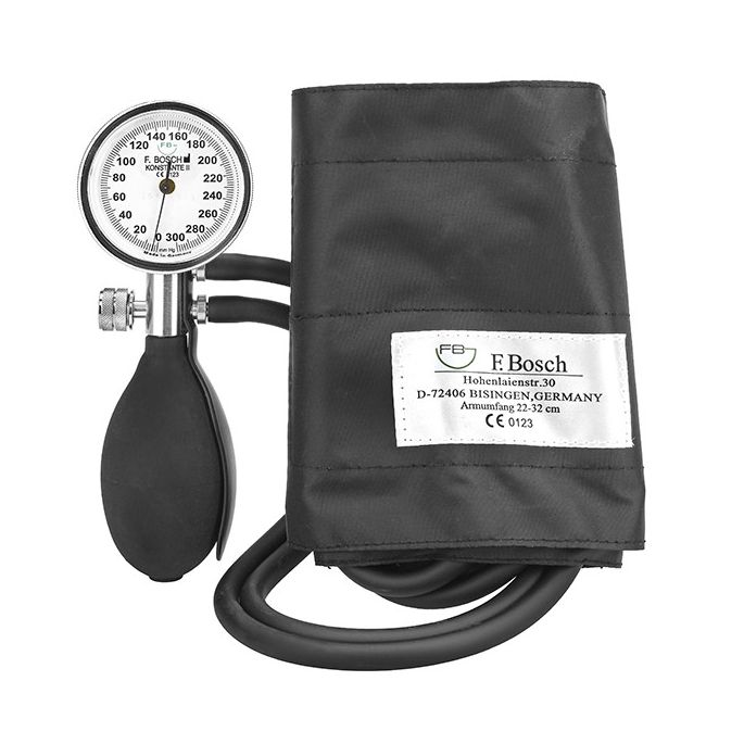 Konstante II bloeddrukmeter Chrome met zwarte klittenbandmanchet