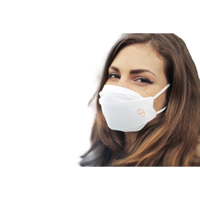 Mondmaskers Ribcap per stuk verpakt Medium Wit
