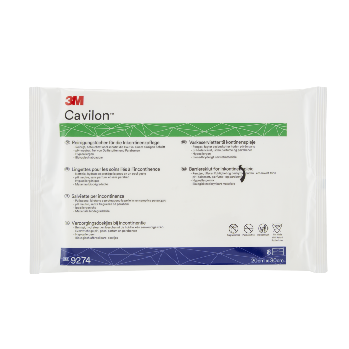 3M Cavilon verzorgingsdoekjes bij incontinentie 20 cm x 30 cm, 8 doekjes