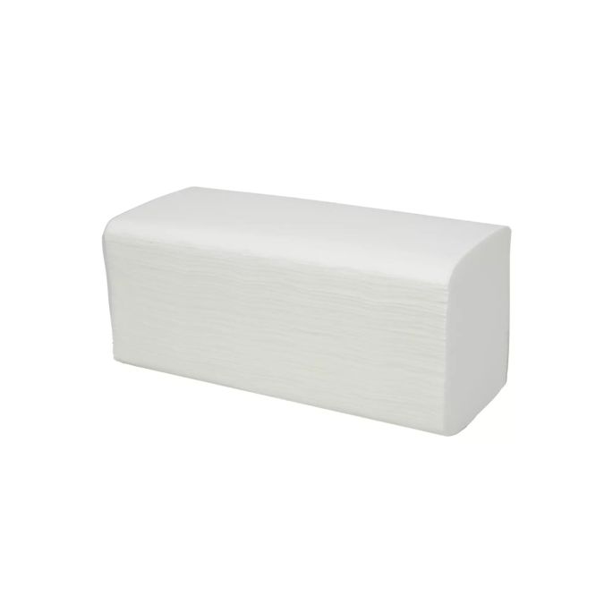 Handdoekpapier Z-fold cellulose 2-laags verlijmd 20,5 x 25 cm, doos 20 x 160 stuks