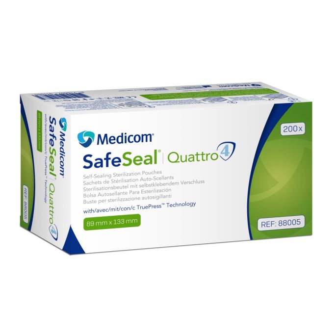 Medicom Self-Seal sterilisatiezakjes, 89 x 133 mm, 200 stuks