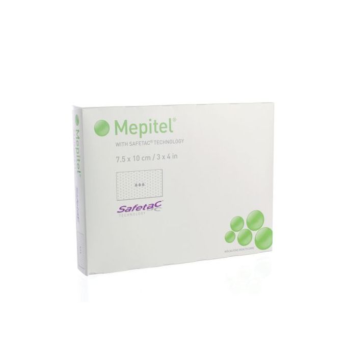Mepitel dubbelzijdige wondcontactlaag, 7,5 x 10 cm, 10 x 1 stuk
