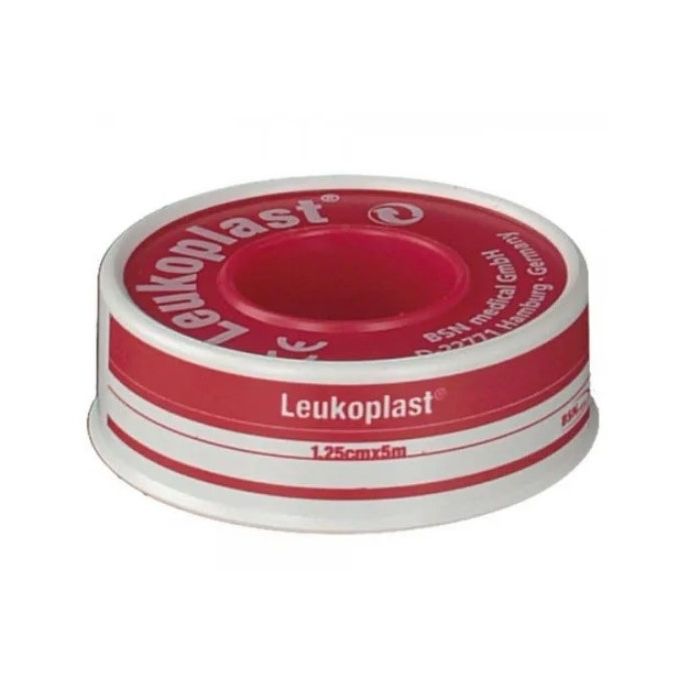 Leukoplast hechtpleister op klem, 1,25 m x 5 m per rol