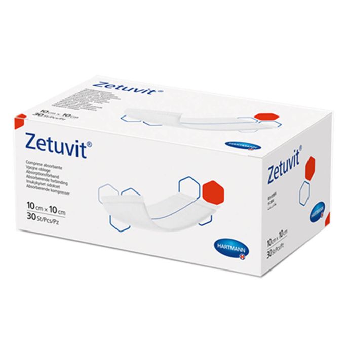 Zetuvit kompres steriel, 10 x 10 cm, 25 stuks