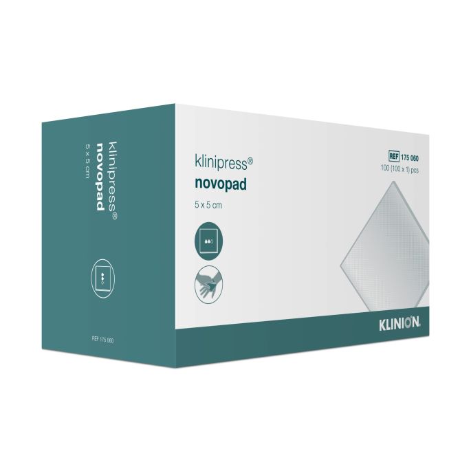 Klinipress Novopad steriel absorberend verband 5 x 5 cm, 100 stuks